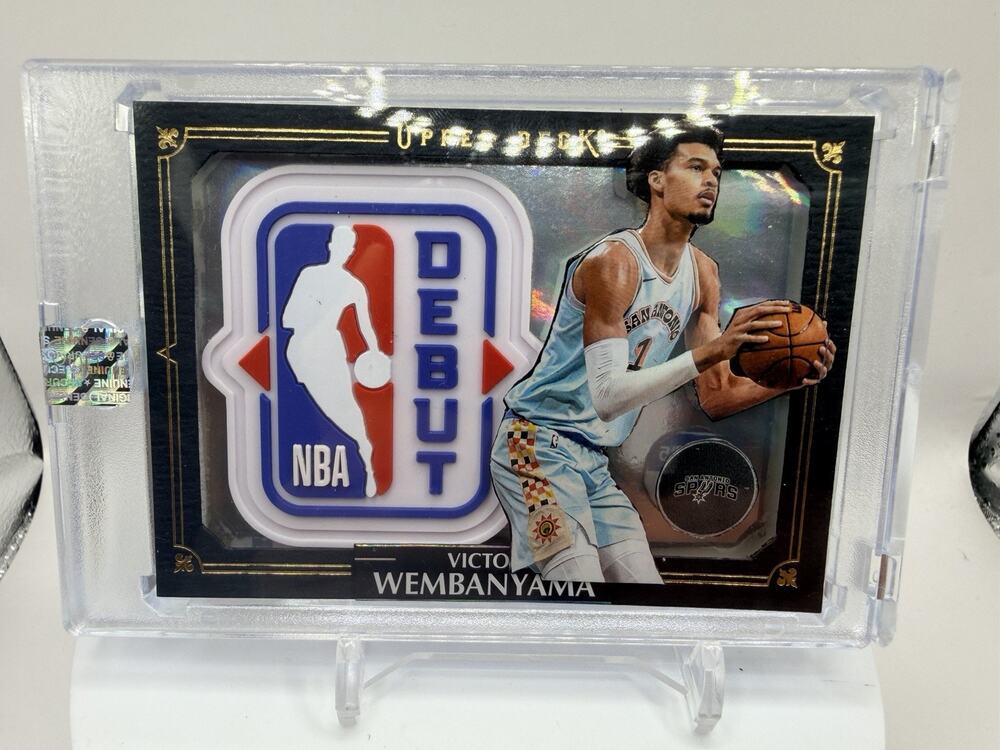 Art Card Victor Wemby With NBA Debut Patch Made By Mayflower Custom Cards